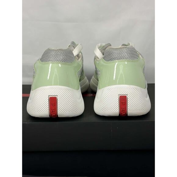 Prada American Cup Patent Mint Green Mens Mesh Sneakers - Sz 7 US SPB JA-365540 main image 13